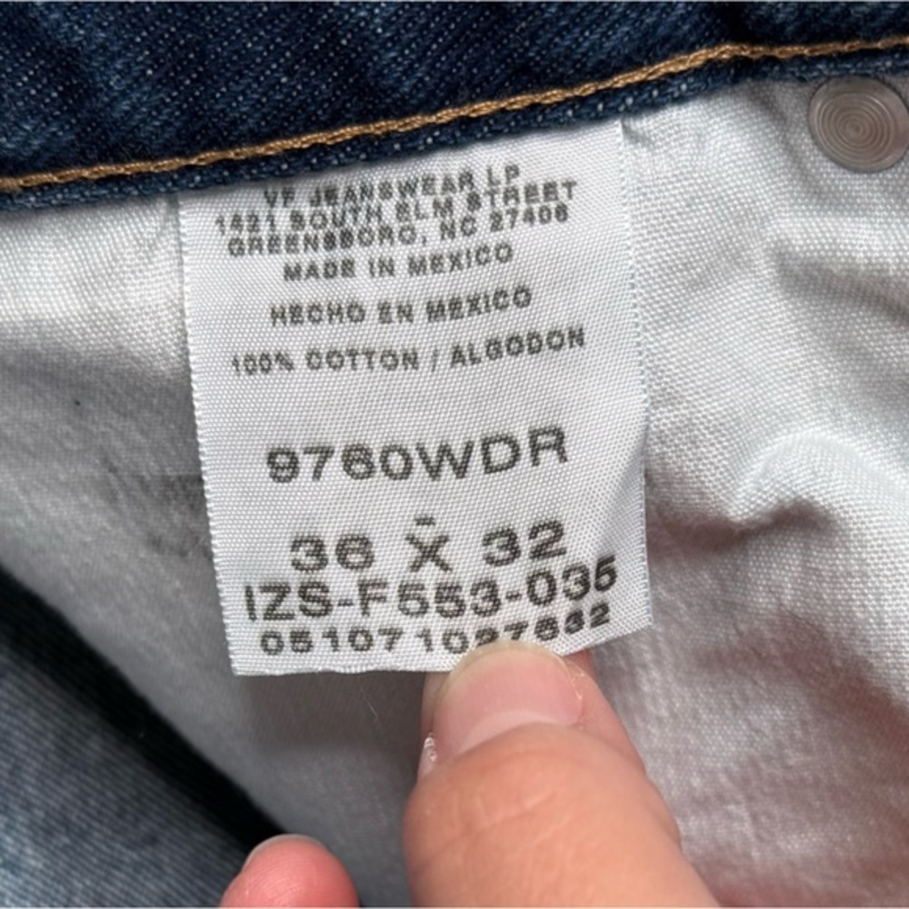 Wrangler Men’s Five Star Premium Denim Relaxed Fit Jeans‎ Set of 2- Sz 36x32 - Picture 13 of 14